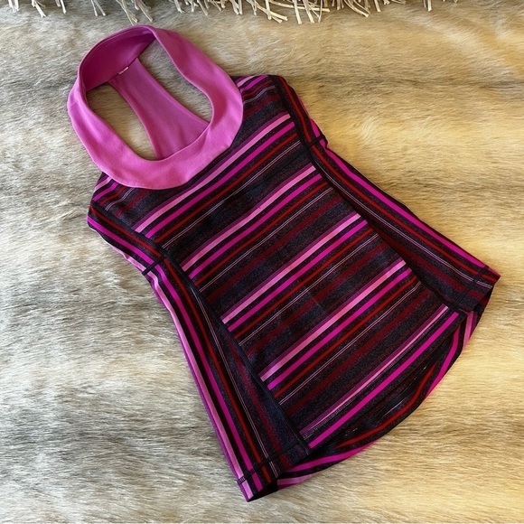 LULULEMON Scoop Neck Tank
Elevation Space Dye Smoky Rose 4 Striped Pink Gray - Picture 1 of 14
